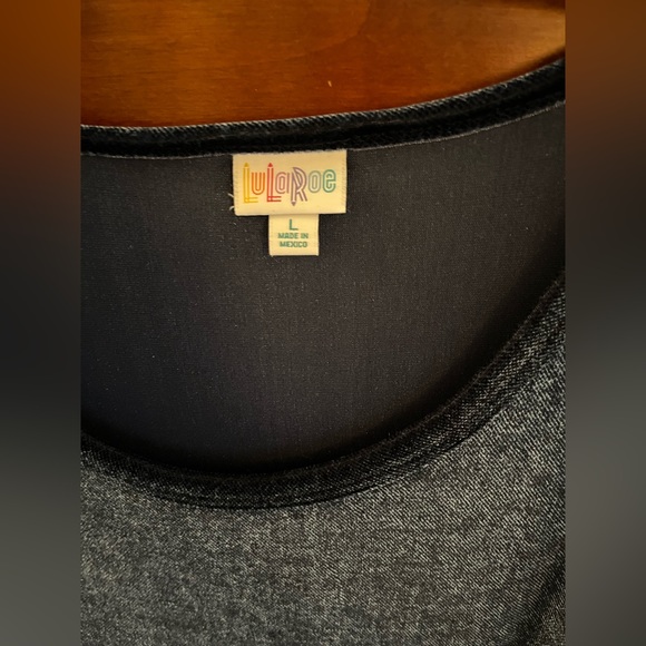 Navy Velvet Lularoe Nicole Dress - Picture 2 of 2